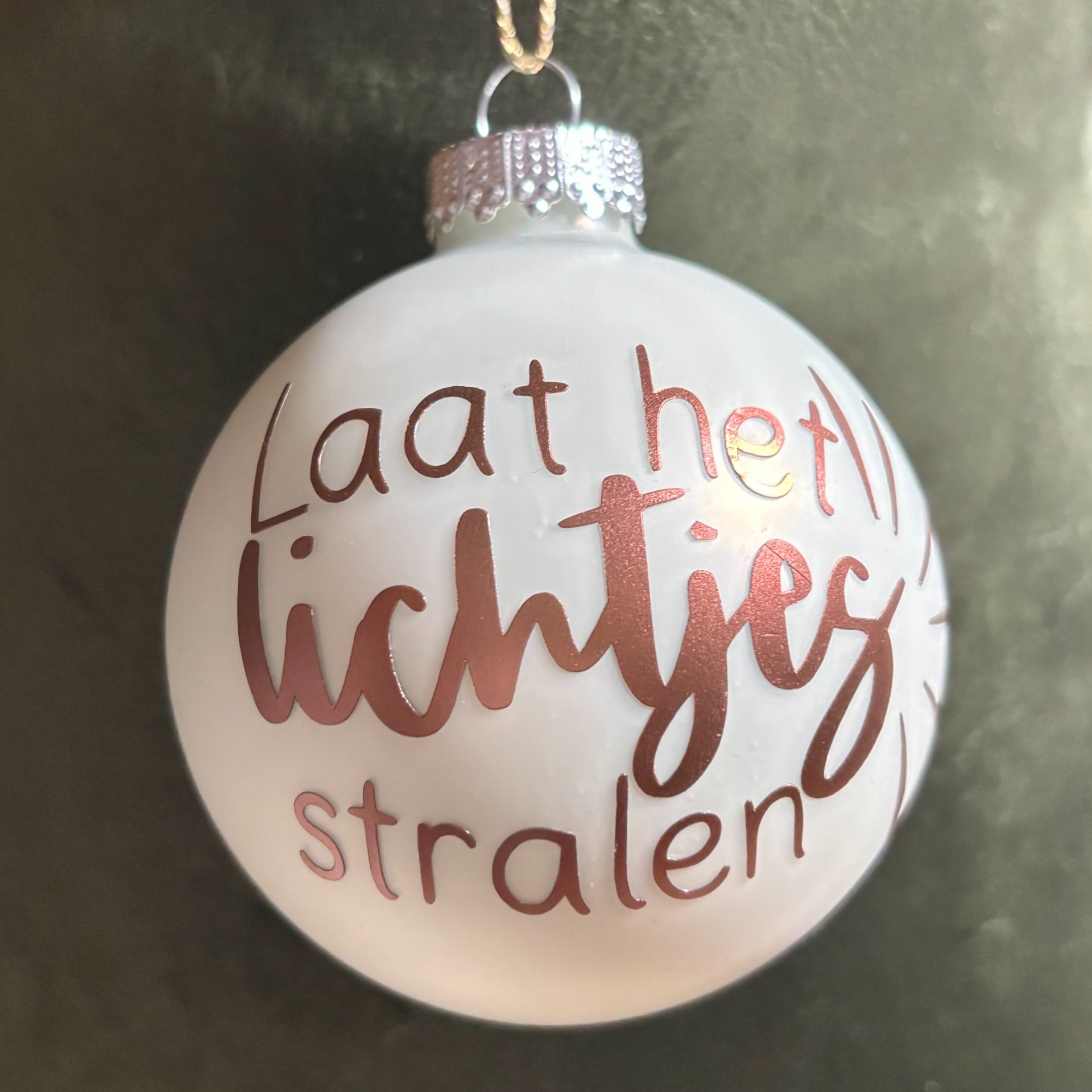Kerstbal - laat het lichtjes stralen