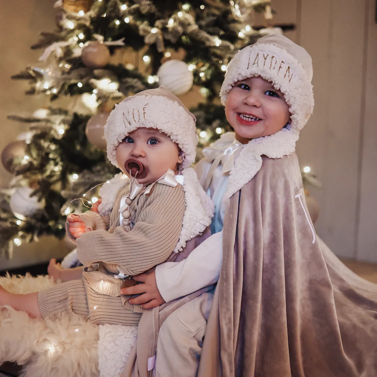 Kerstmuts, kerstcape, gepersonaliseerde kerstmuts, kerstmuts met naam